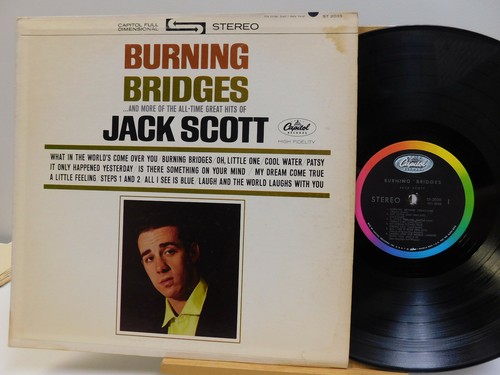 Jack Scott rock stereo LP Burning Bridges on Capitol | eBay Australia