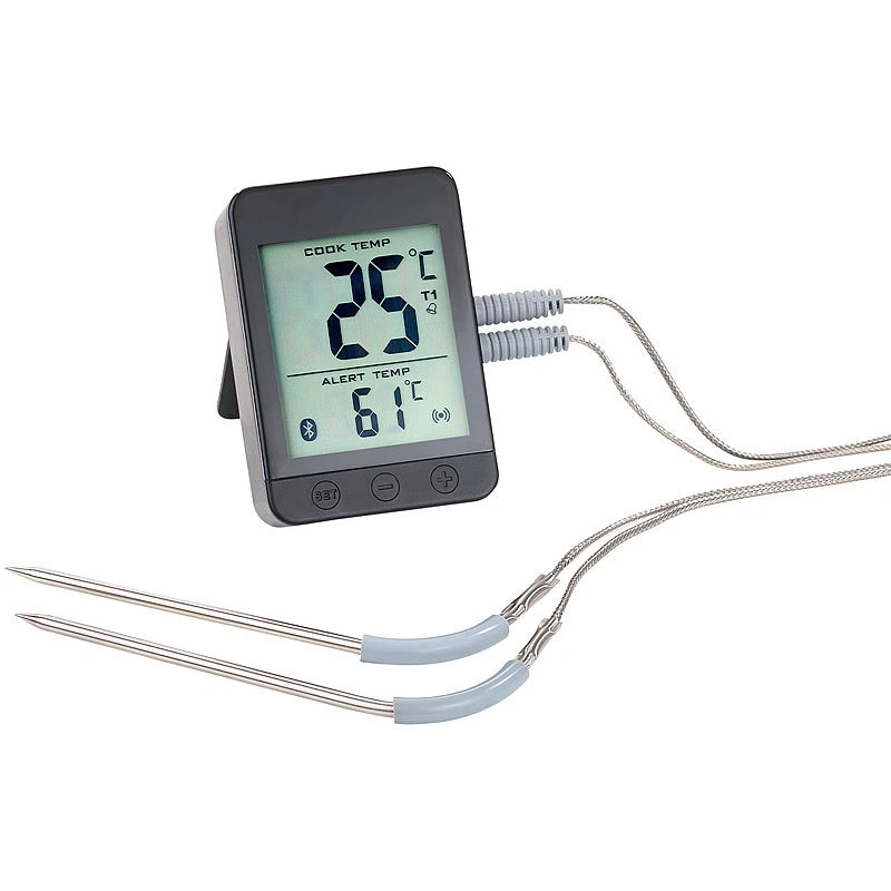 Grillthermometer m. Bluetooth, Android- & iOS-App, 2 Temperatur-Fühler - Bild 2 von 4