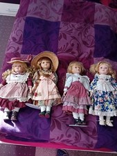 Konvolut Sammlerpuppen, Porzellan,  40 cm, 4 Stück 