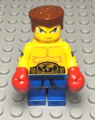 LEGO New World Champion Boxer Mini Figure W/ Red Boxing Gloves,dual/Double Face | eBay
