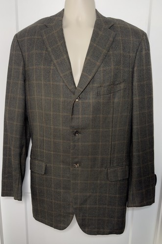 Cappotto sportivo blazer finestra ISAIA 100% cashmere Made Italy 54 8L US44?
