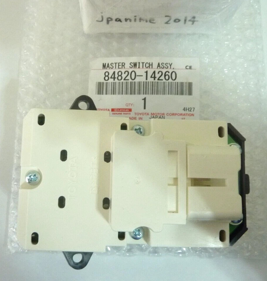 原始设备制造商 丰田 SUPRA JZA80 MK4 LHD 主窗开关调节器 Assy 84820-14260* — 第 3/3 张图片