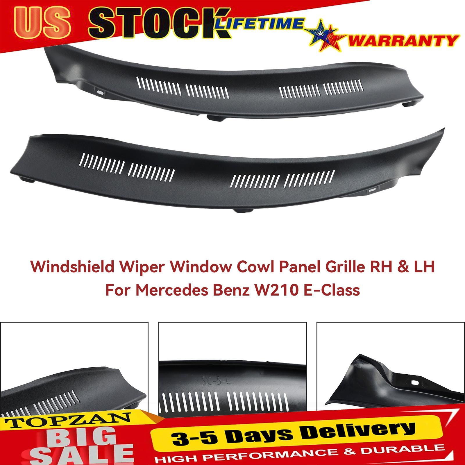 Mercedes W210 E-Class Windshield Wiper Cowl Panel Grille RH LH Set  