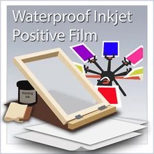 WaterProof Inkjet Screen Printing FIlm 14" x 100' (5 Rolls)