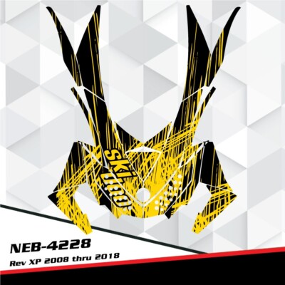 FOR 2008-2012 BRP SKI-DOO REV XP HOOD GRAPHICS WRAP KIT NEB-4228