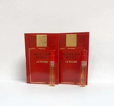 Lot of 2 Estee Lauder Modern Muse Le Rouge EDP Spray 0.05oz/1.5ml Sample vial