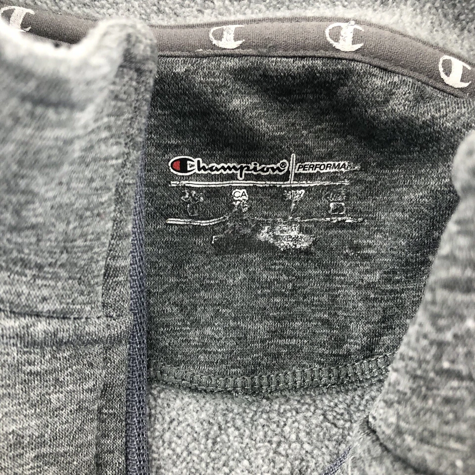Champion fleece Top women’s XL gray long sleeve activewear 1/4 zip sweatshirt - Image 4 of 4