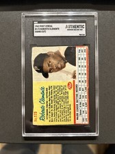 1962 Post Roberto Clemente 173 RARE BLUE Lines Sgc Authentic Gvg? HOF Pirates