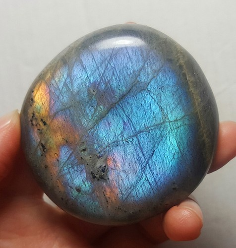 RARE 82.5G Natural Polished Rainbow Labradorite Crystal Healing B99 - Picture 2 of 12