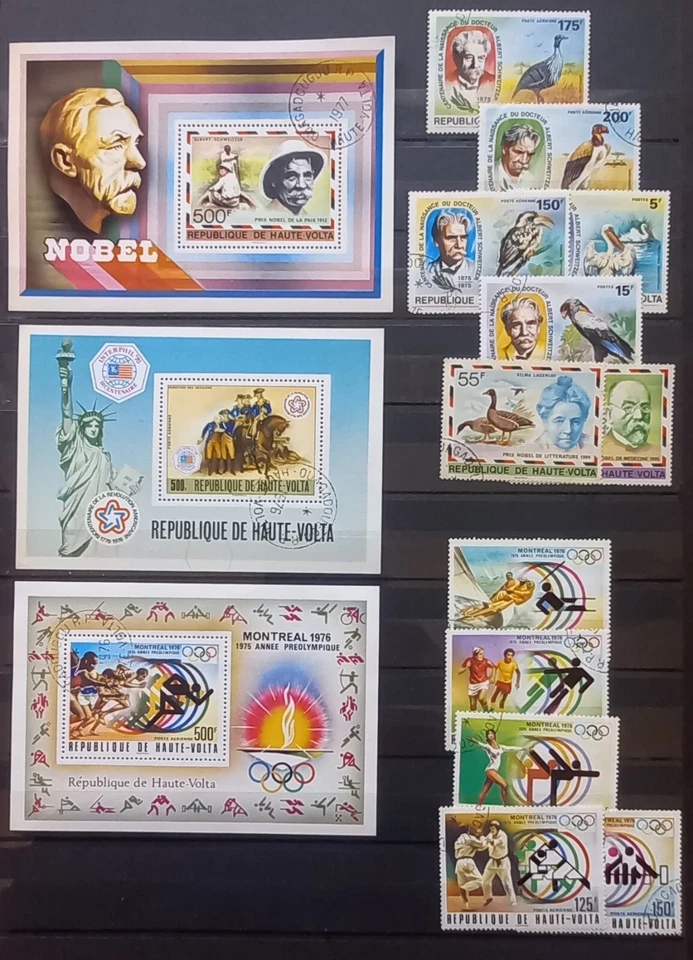 UPPER VOLTA - BURKINA FASO: 227 STAMPS + 4 MINISHEETS (HAUTE VOLTA - ALTO VOLTA) Foto 2 de 4