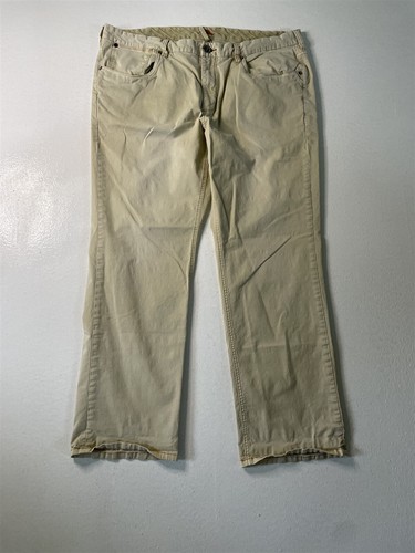 Tommy Bahama 40x30 Authentic Straight Leg Khaki Denim Mens Jeans