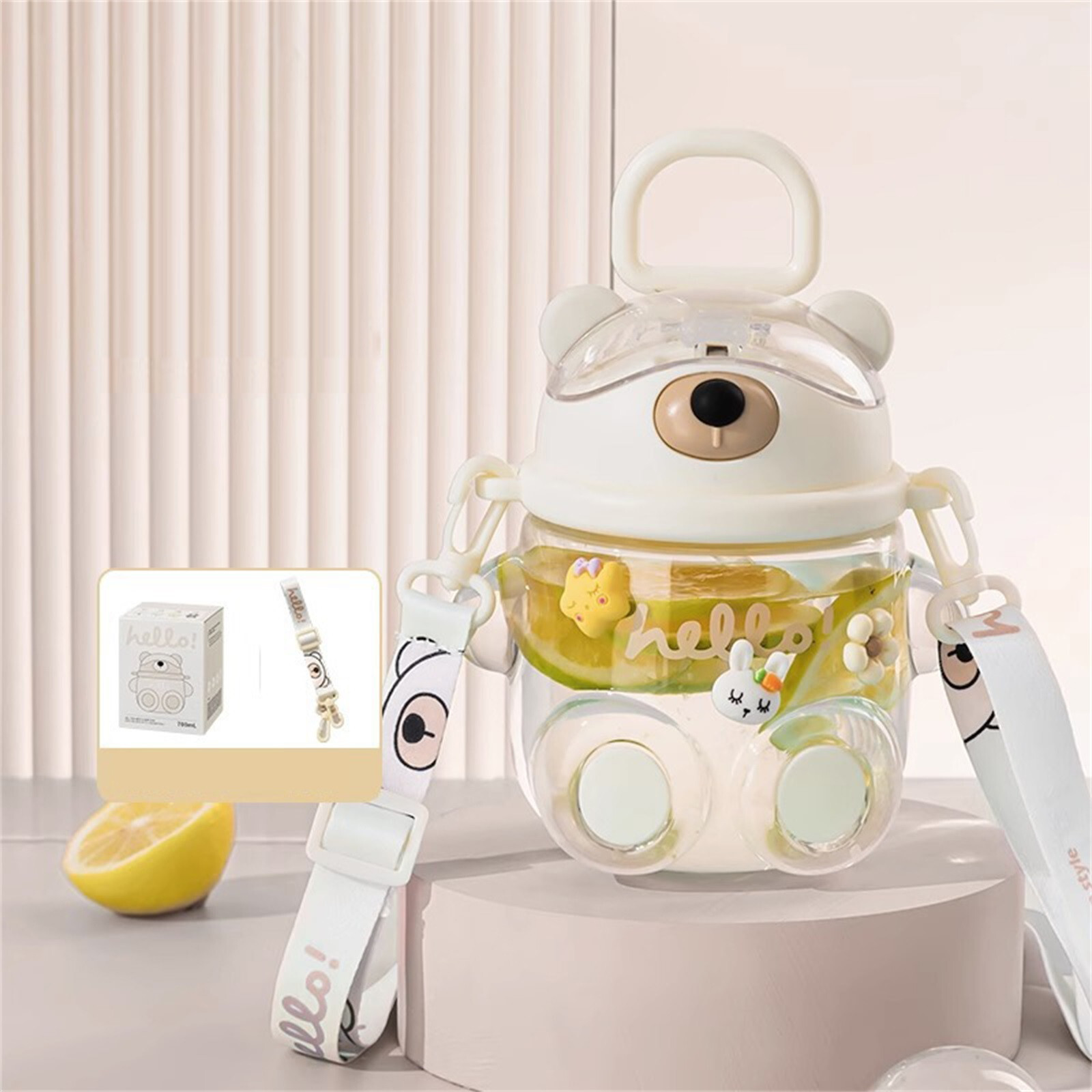 Children's Straw Cups For Children's  With Soft Spout And Handle Children's