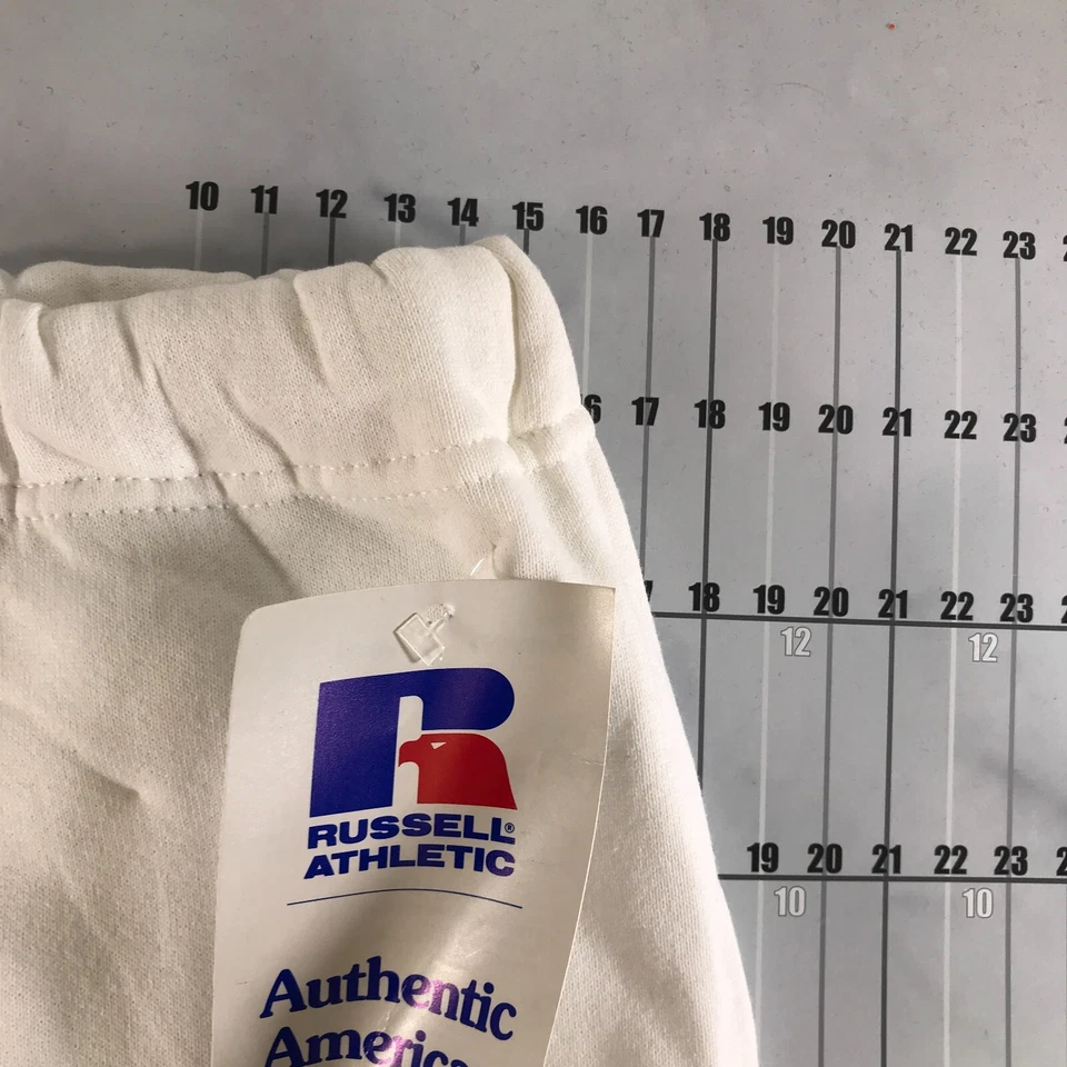Pantalones deportivos Russell vintage para hombre grandes blancos gruesos mezcla 50/50 hechos en EE. UU. Foto 2 de 4