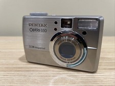 PENTAX Optio 330 3.34MP Digital Camera Silver  64 Mb Card  Tested See Descript