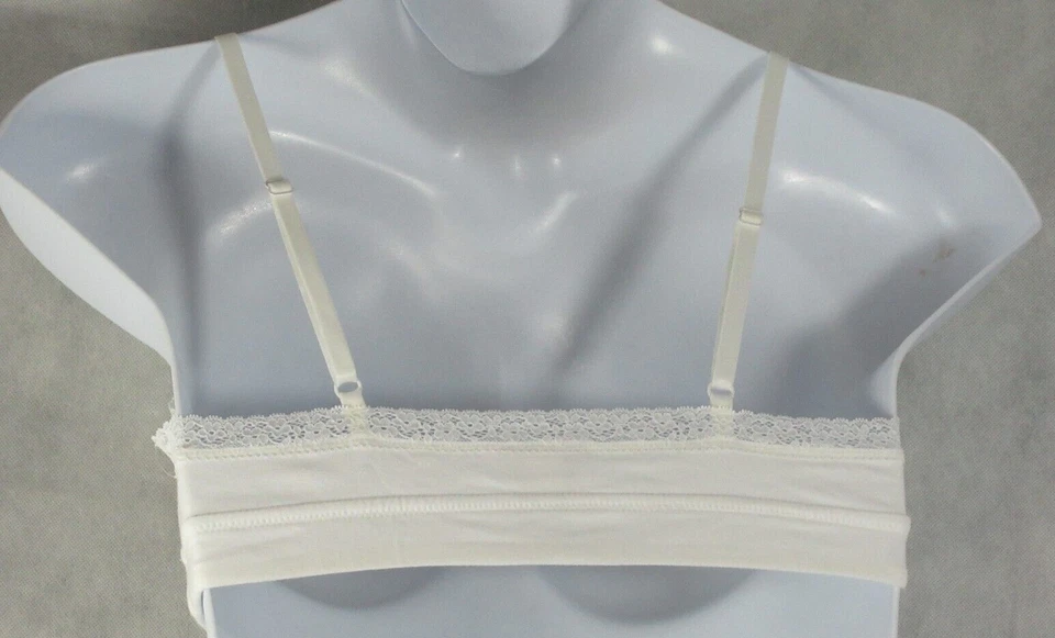 Jenni Women's On Repeat Wide Lace Bralette, Bright White, Large - Image 2 of 3