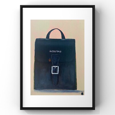 ''Voll leer'', zeitgenössisch, bildende Kunst, klein, illustratives Gemälde, ungerahmt