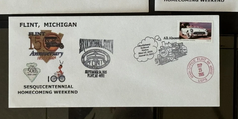 63015 2005 Set Of 7 Cover Limited signature? of Designer? Flint Michigan 50th - Image 3 of 4