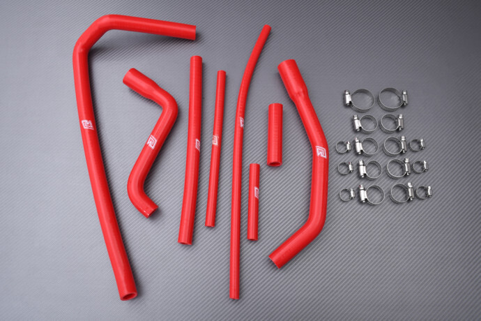 Durites de radiateur eau rouge CAN-AM DS450 XXC anti-surchauffe pour moteur EFI 2009-2015