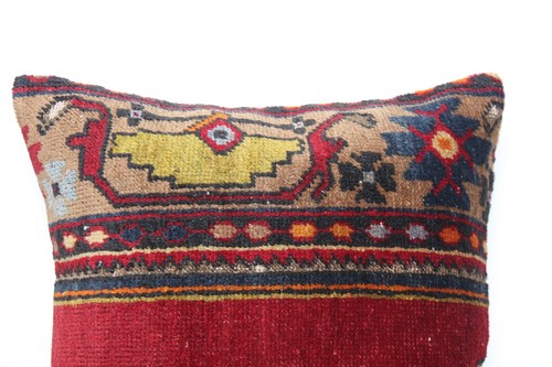 Handmade rug pillow,Throw rug pillow,Bohemian pillow,Turkish rugCushion - Picture 3 of 7