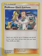 SM Lost Thunder 188/214 Professor Elm's Lecture Mint Condition