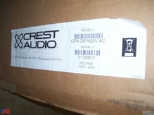 NEW Crest Audio Stereo Power Amplifier CFA-CKI1600V-AC with Nx CobraNet