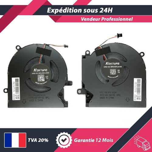 VENTILATEURS CPU & GPU FAN POUR HP OMEN 15-EK / 15-EN - M04216-001 / M04215-001