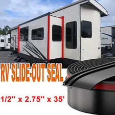 Racewill RV Slide Out Seal Base 1/2"x2.75"x35' Travel Trailer Weather Stripping