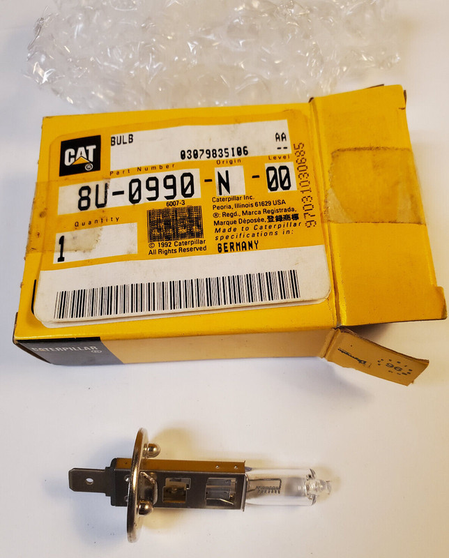 ONE GENUINE CAT BULB  8U-0990 CATERPILLAR 24V 70 WATT