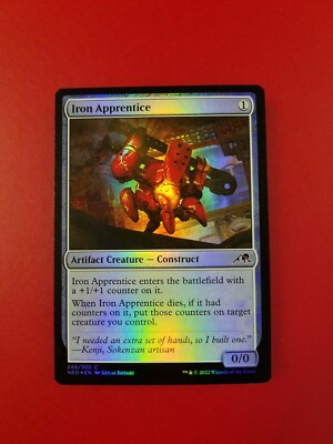 1x Iron Apprentice | FOIL | Kamigawa Neon Dynasty | MTG Magic Cards | eBay