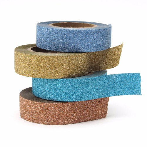 Glitter Tape Gold Washi 10 Metres - Picture 3 of 5