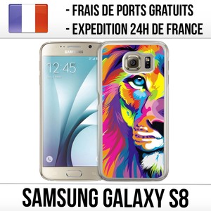 coque multicolore samsung s8