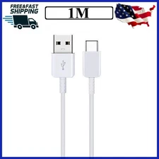 USB Type C Data Cable Charging USB-A to USB-C Charger Cord For Samsung S22 S23