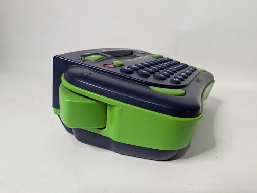 Brother P-Touch Personal Electronic Label Maker Printer Model PT-80 Green & Blue - Picture 3 of 11