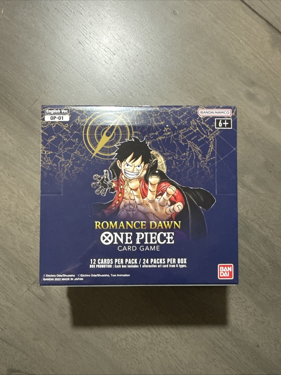 One Piece OP-01 Romance Dawn (Blue Bottom) Factory Sealed Booster