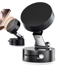 Magnetic Car Phone Holder Vacuum Suction Mount Foldable Dashboard Windshield Sta