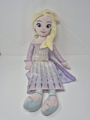 27'' Frozen 1&2 Elsa Plush Doll w Cape Stuffed Animal LARGE Disney Girls