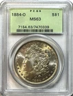 1884-O Morgan Silver Dollar - PCGS MS63 - OGH Old Green Holder New Orleans $1