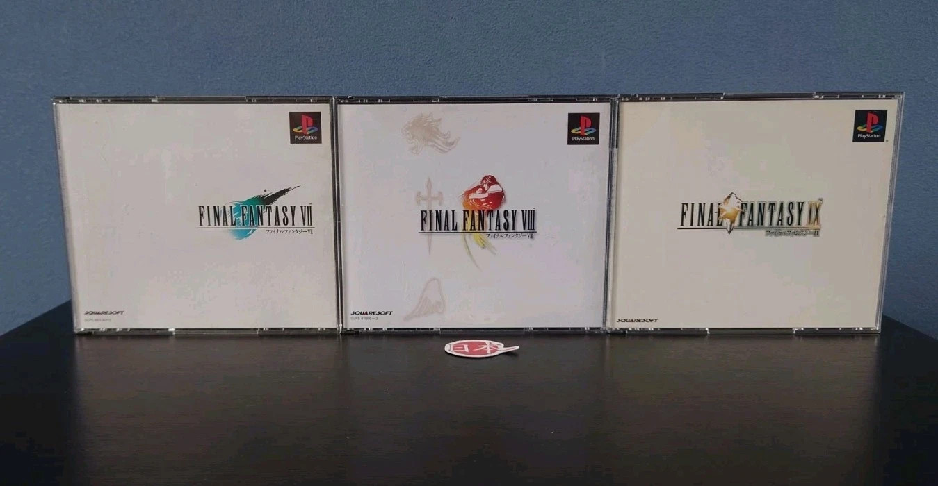 Final Fantasy Set or 3 FF7 FF8 FF9 No Manuals, Games Only PS1 PlayStation NTSC-J