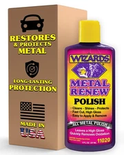 Wizards Metal Renew 8 Oz Stainless Steel Cleaner Polish High Gloss Shine