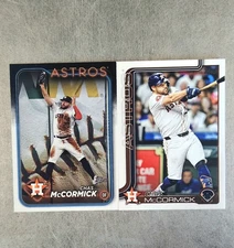 2025 - 2024 Topps Series 1 & 2 Chas McCormick Houston Astros Lot Of 2