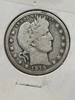 1915 D Silver Quarter, Barber Head, a nice circulated coin