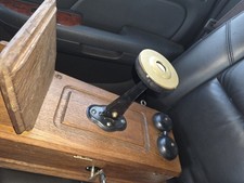 Antique Wooden Wall Telephone with Crank, Receiver, and Bells