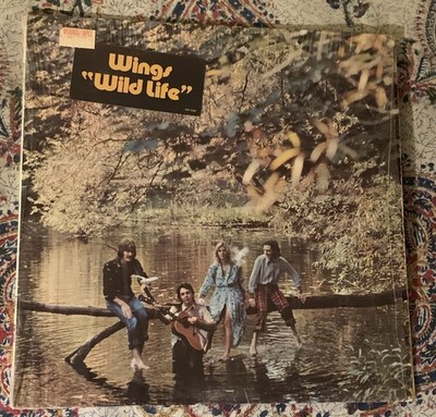 Wings LP Wild Life Apple 1971 US Vinyl Shrink Wrap Sticker Paul McCartney VG