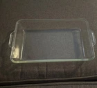 PYREX oven pan VTG #231  1.5qt  10 x 6.5 x 2" clear glass