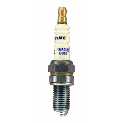 Brisk B08S Set of 6 Silver Racing Spark Plug 12mm Thread 19mm Reach Heat Range 8