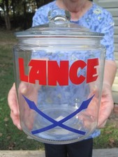 LANCE  Glass Advertising General Store Counte...