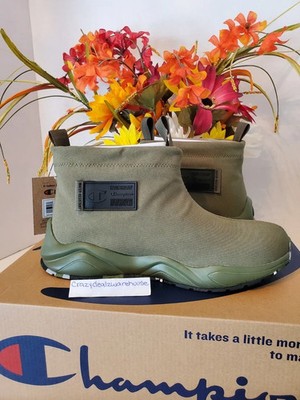 Champion Rally Drizzle Sneakerboots Olive Green Rain Waterproof Slip On Champion Rally Drizzle Youth 6y Sneakerboots Olive Green  main image 2