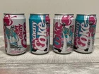 VTG Cherry Coke / Diet Coke 1989 Pop Art Cans Beach Unopened/Empty Teal & Pink