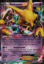 Alakazam EX - 25/124 - Holo Rare ex DMG, English Pokemon Fates Collide on eBay
