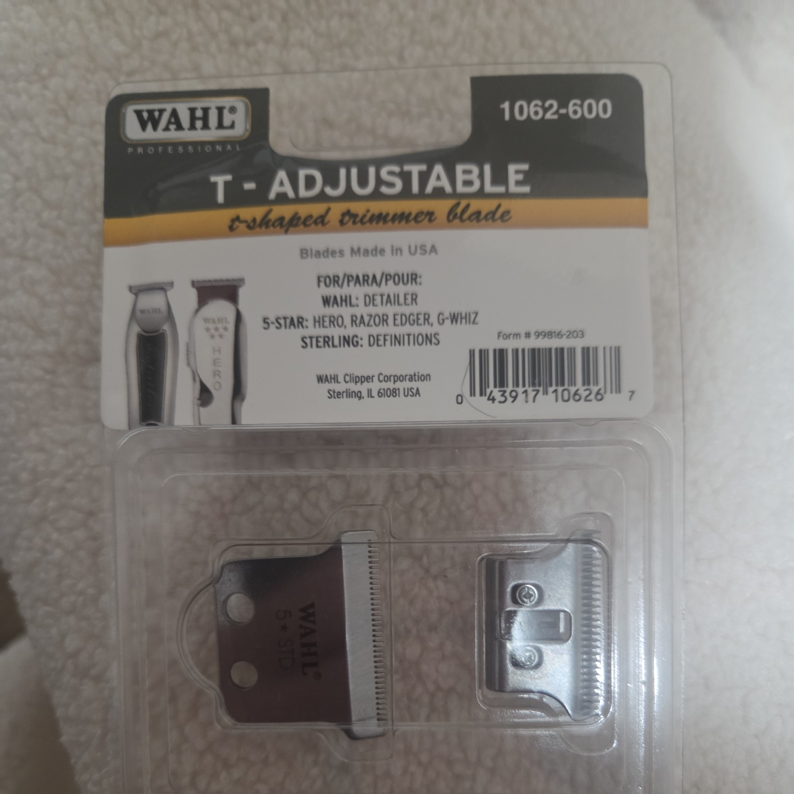 WAHL  5 STAR # 1062-600 DETAILER , HERO, RAZOR EDGER ,G-WIZ, DEFINITION, BLADE
